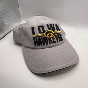 Iowa Hawkeyes Gray Baseball Cap Hat Embroidered Logo Adjustable